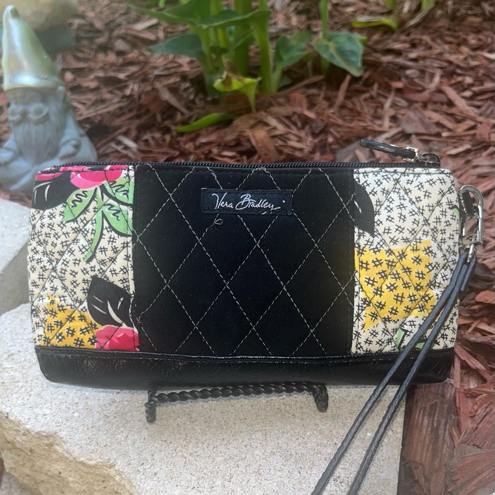 Vera Bradley Black and Multicolor Women's Bag